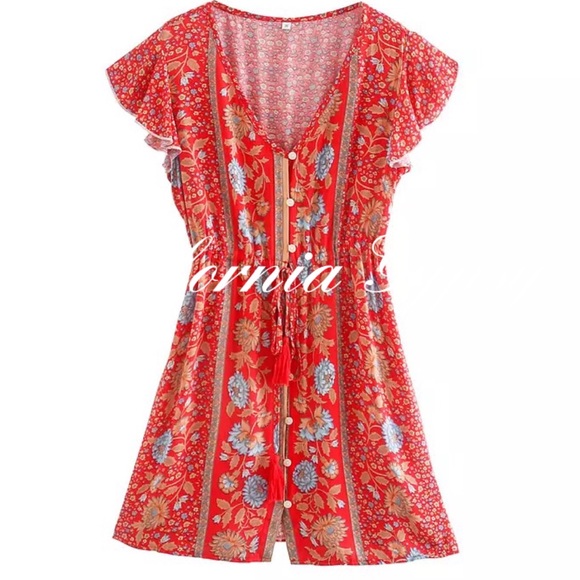 Floral Mini Dress - Picture 2 of 15